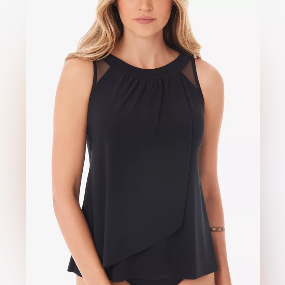 Miraclesuit Navy Blue Women's Tank bathing suit size 18 DD